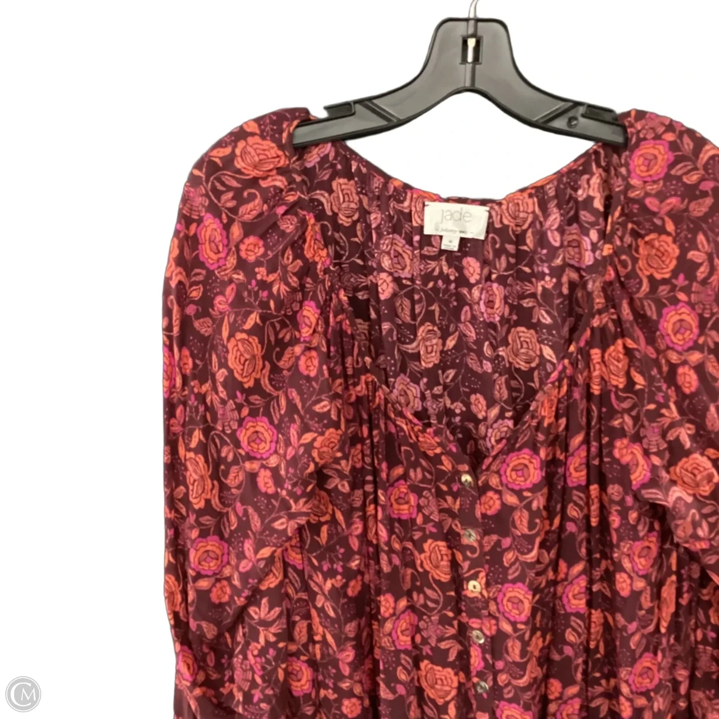Dress Casual Short By Johnny Was In Purple, Size: M