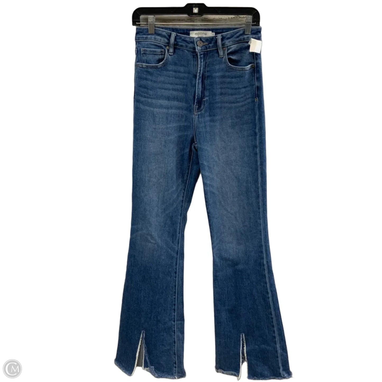 Jeans Flared By Hidden In Blue Denim, Size: 4