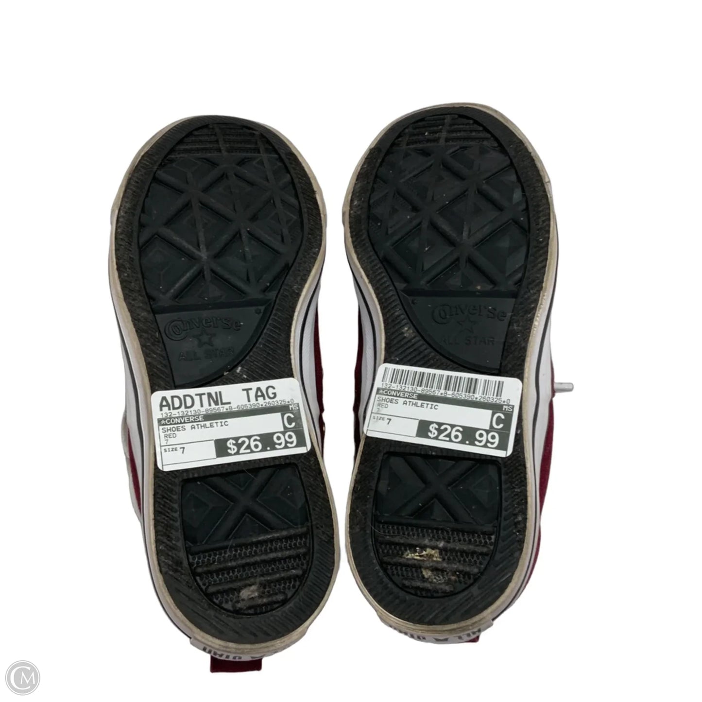 Shoes Athletic By Converse In Red, Size: 7