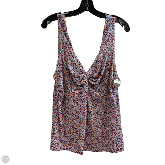 Top Sleeveless By Cabi In Red, Size: L