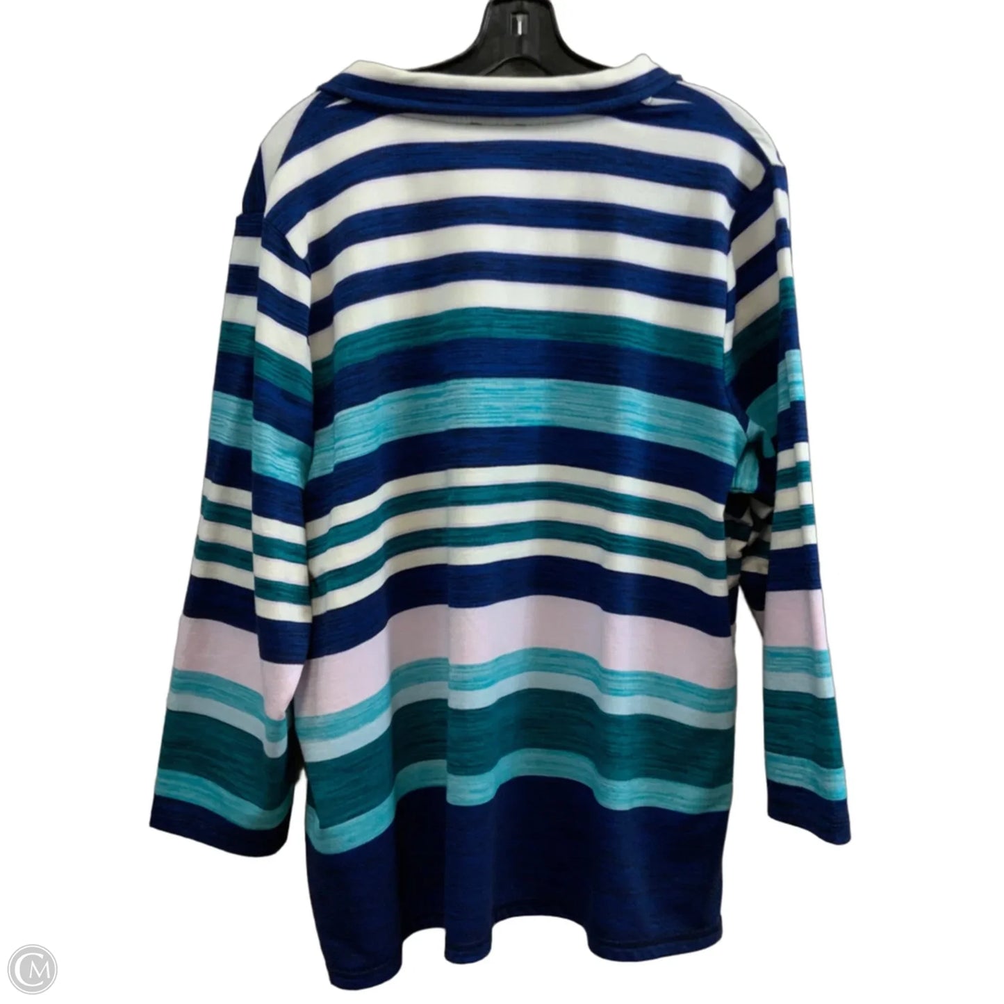 Top Long Sleeve By Talbots In Blue, Size: 2x