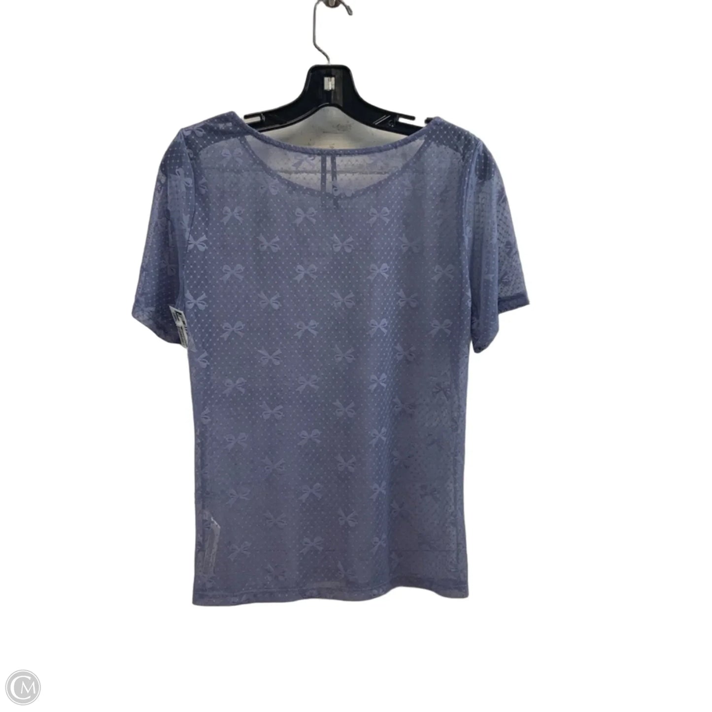 Top Short Sleeve By Anthropologie In Blue, Size: L