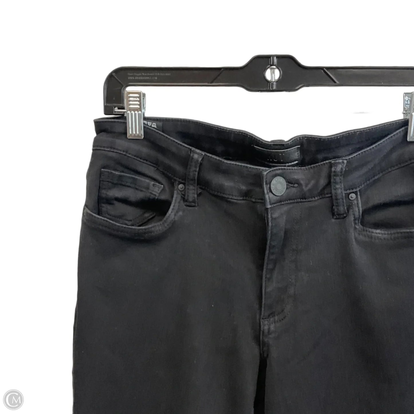 Jeans Wide Leg By Kut In Black Denim, Size: 10