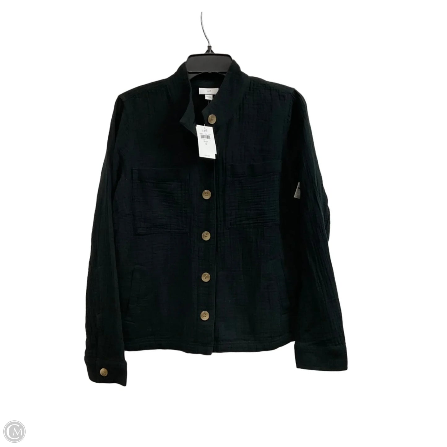 Blouse Long Sleeve By J. Jill In Black, Size: S
