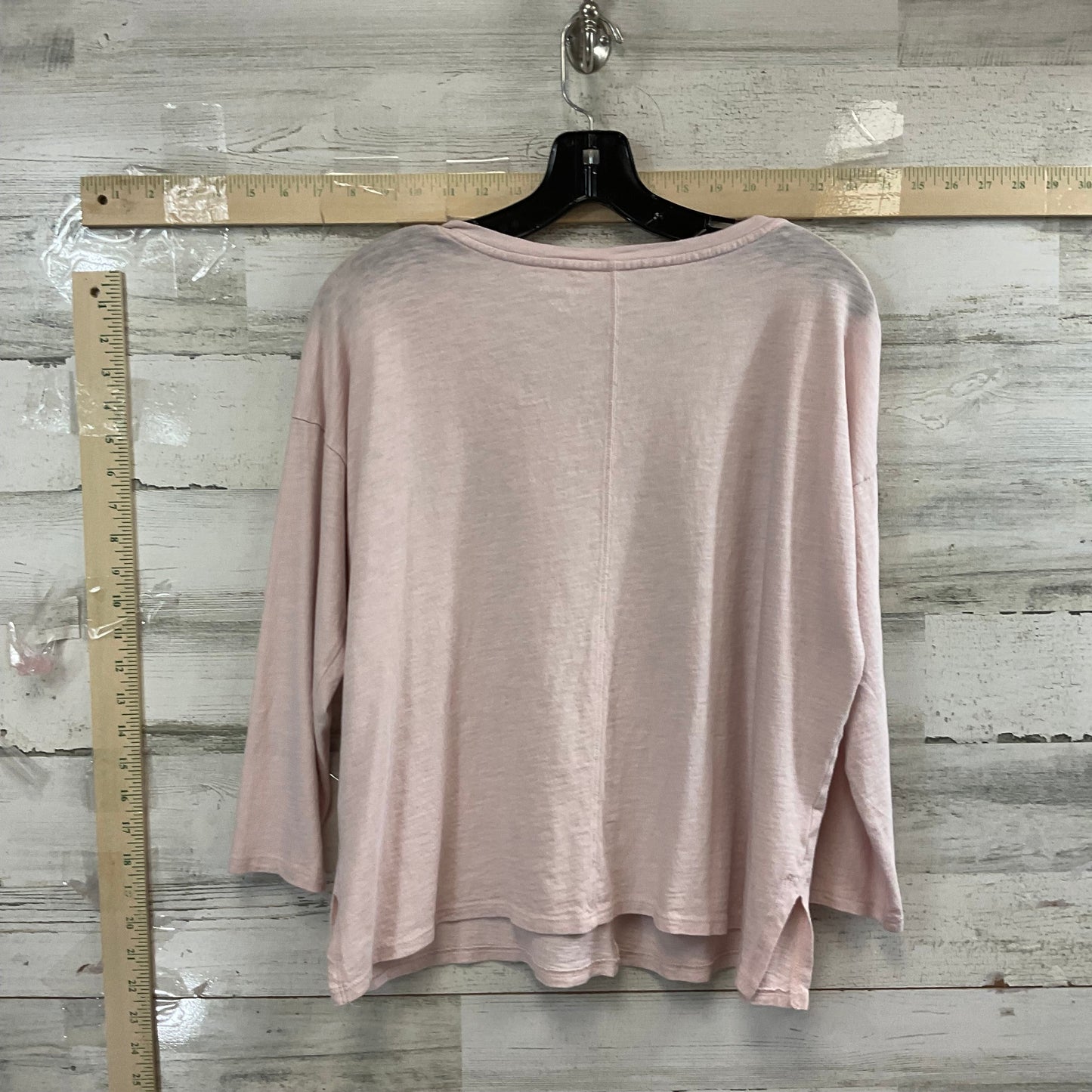 Pink Top 3/4 Sleeve Eileen Fisher, Size Xs