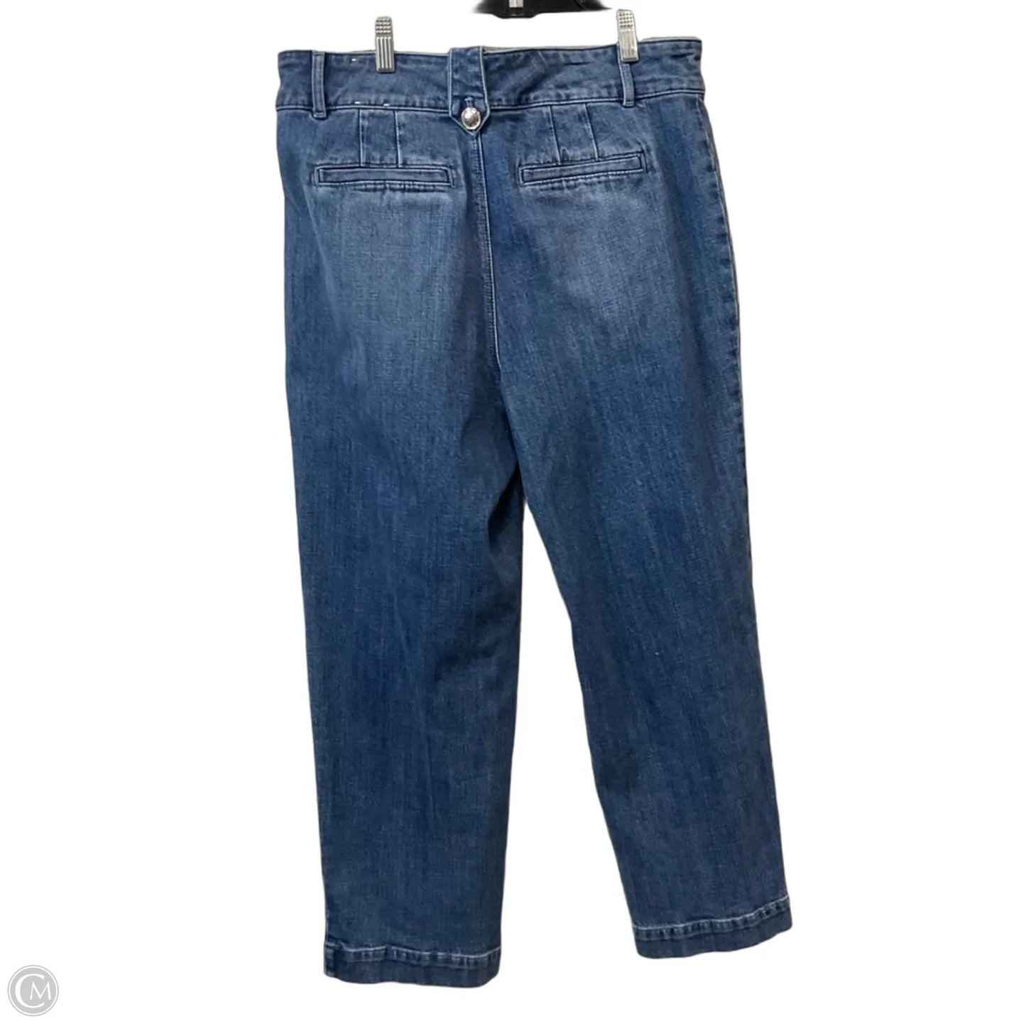 Jeans Straight By Talbots In Blue Denim, Size: 10