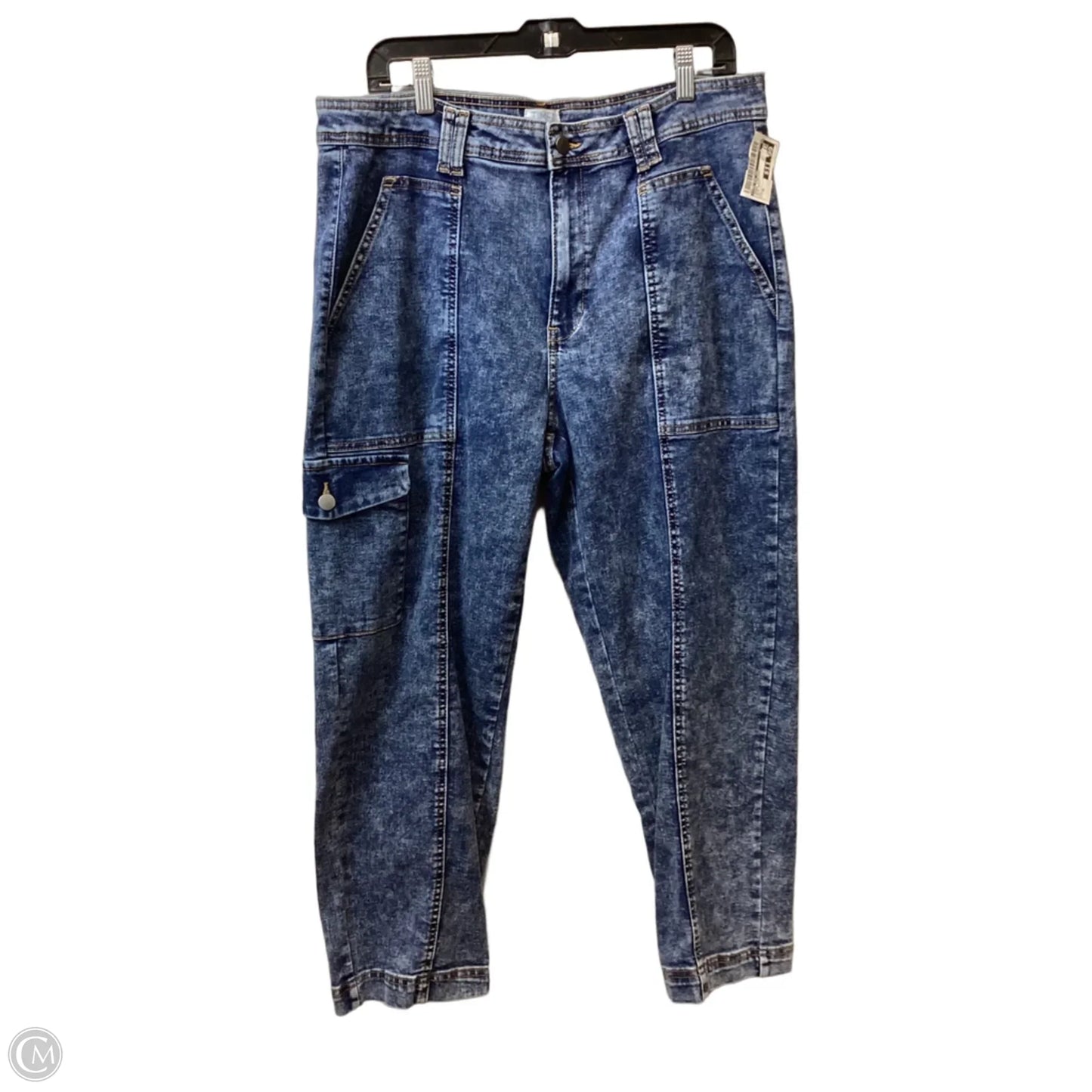 Jeans Straight By Time And Tru In Blue Denim, Size: Xl
