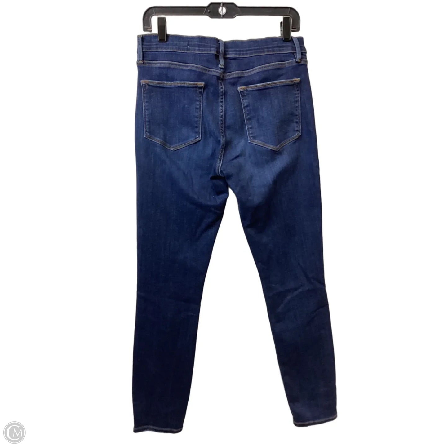 Jeans Skinny By Frame In Blue Denim, Size: 10