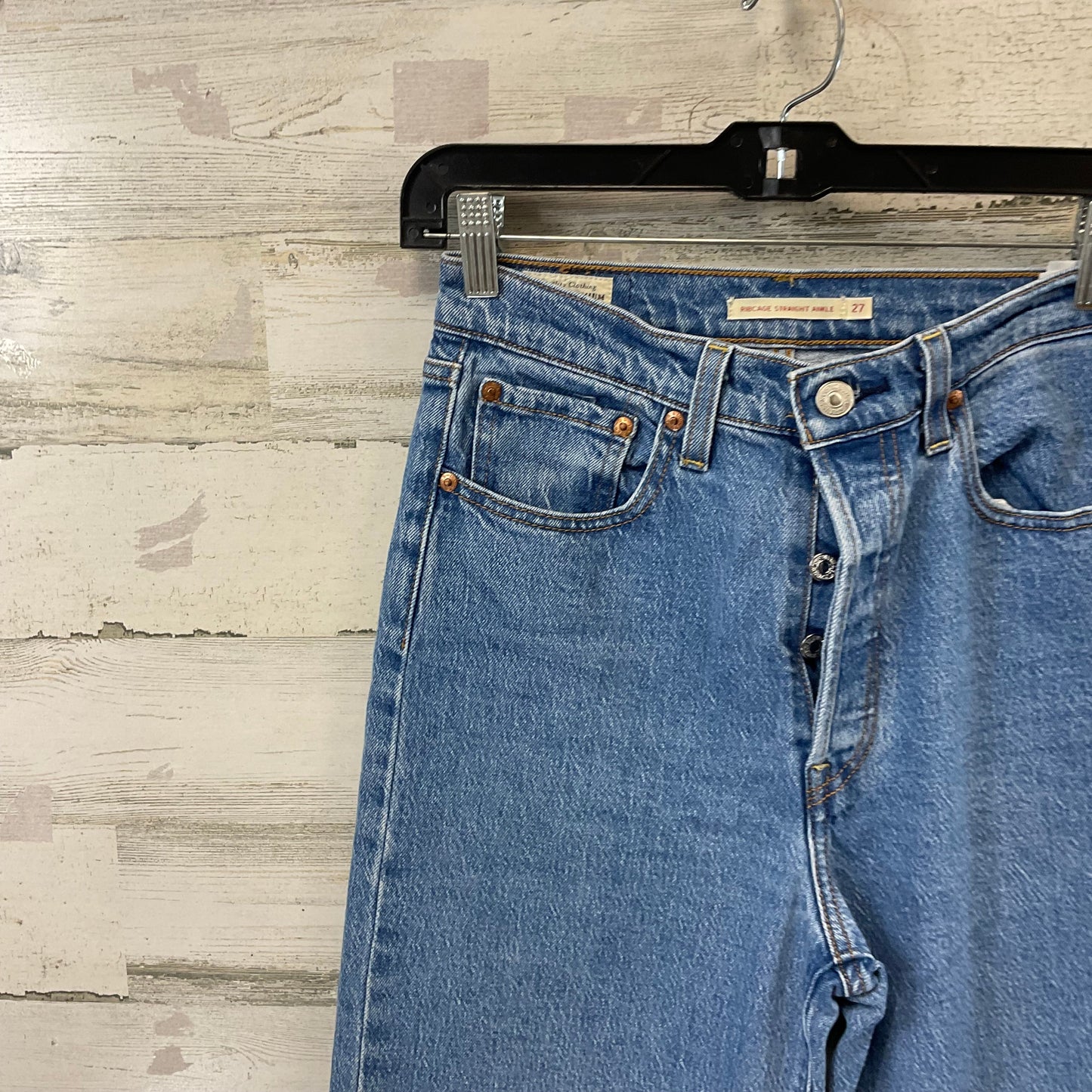 Jeans Straight By Levis In Blue, Size: 4