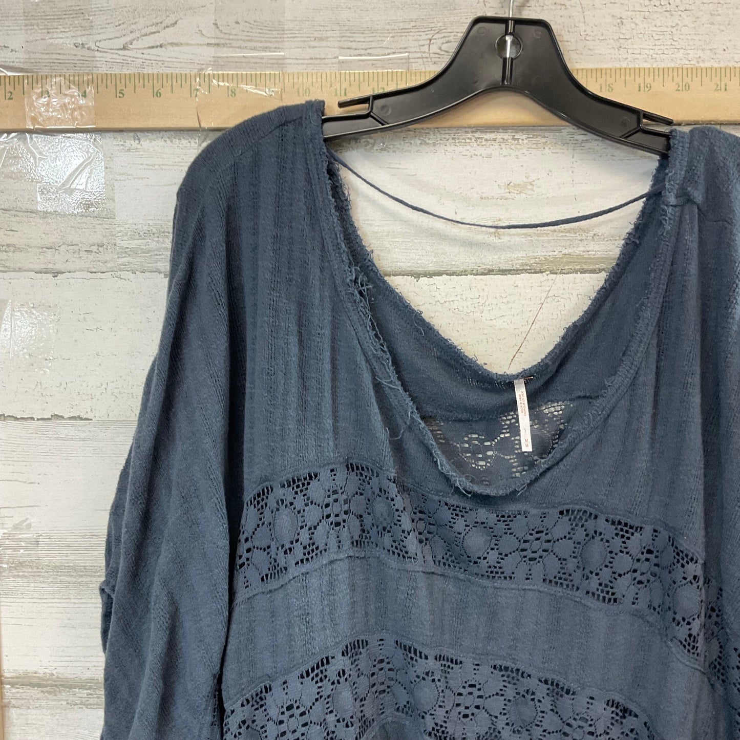 Grey Top Short Sleeve Free People, Size M