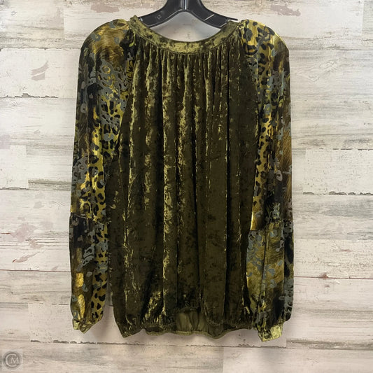 Blouse Long Sleeve By Mystree In Green, Size: M