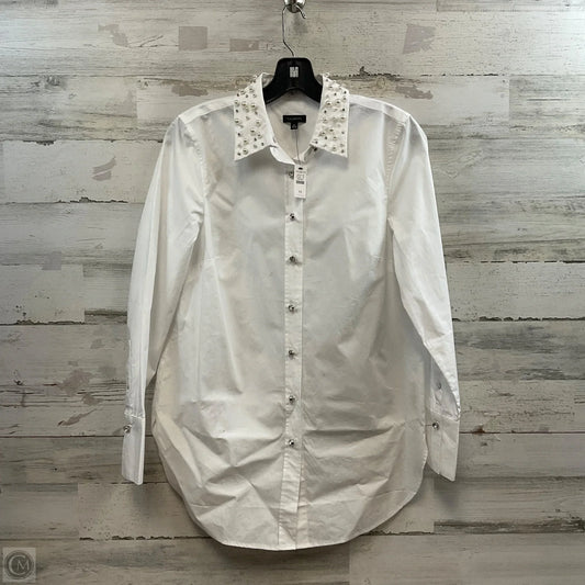 Blouse Long Sleeve By Talbots In White, Size: Xs