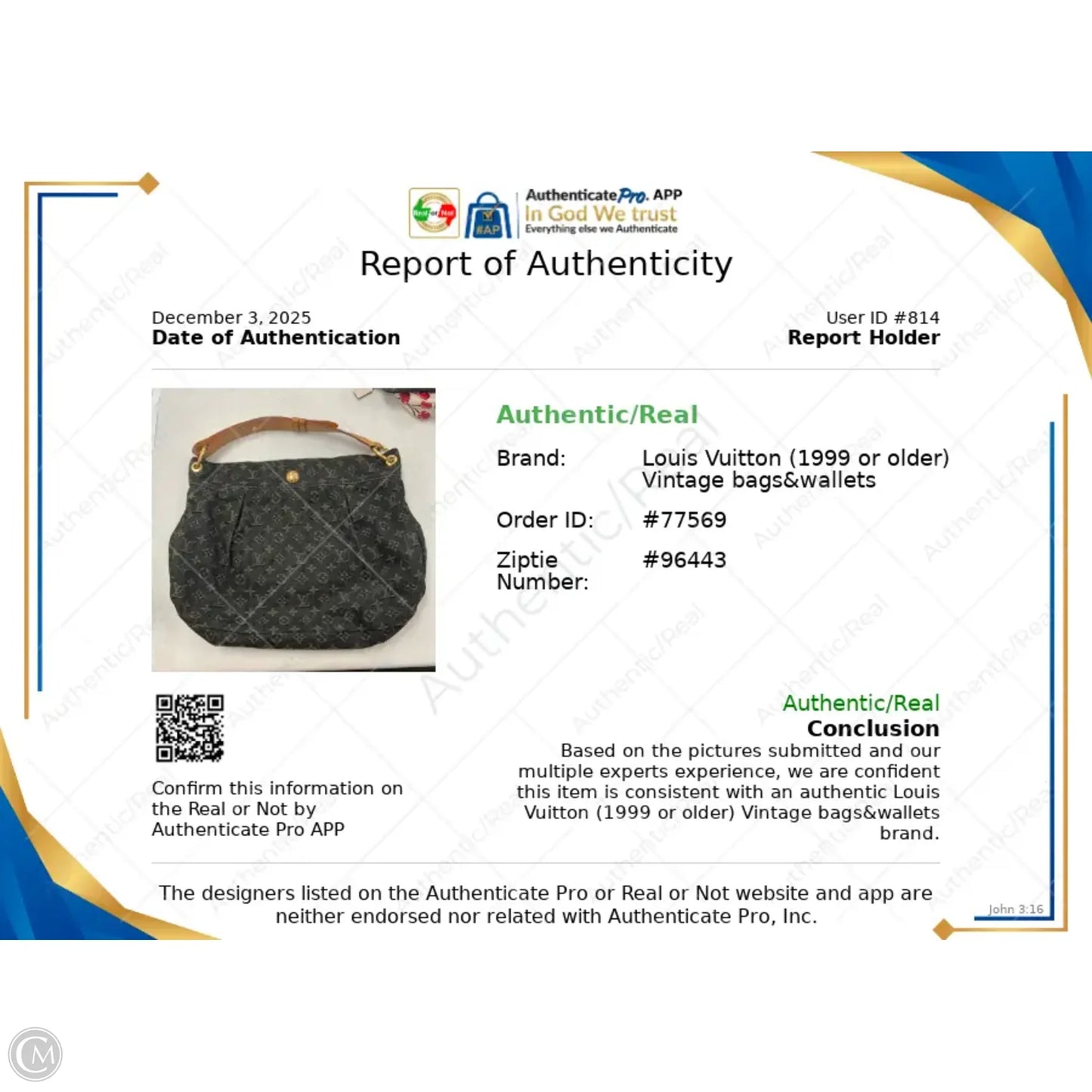 Handbag Designer By Louis Vuitton, Size: Large