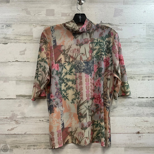Top Long Sleeve By Anthropologie In Green, Size: Xl
