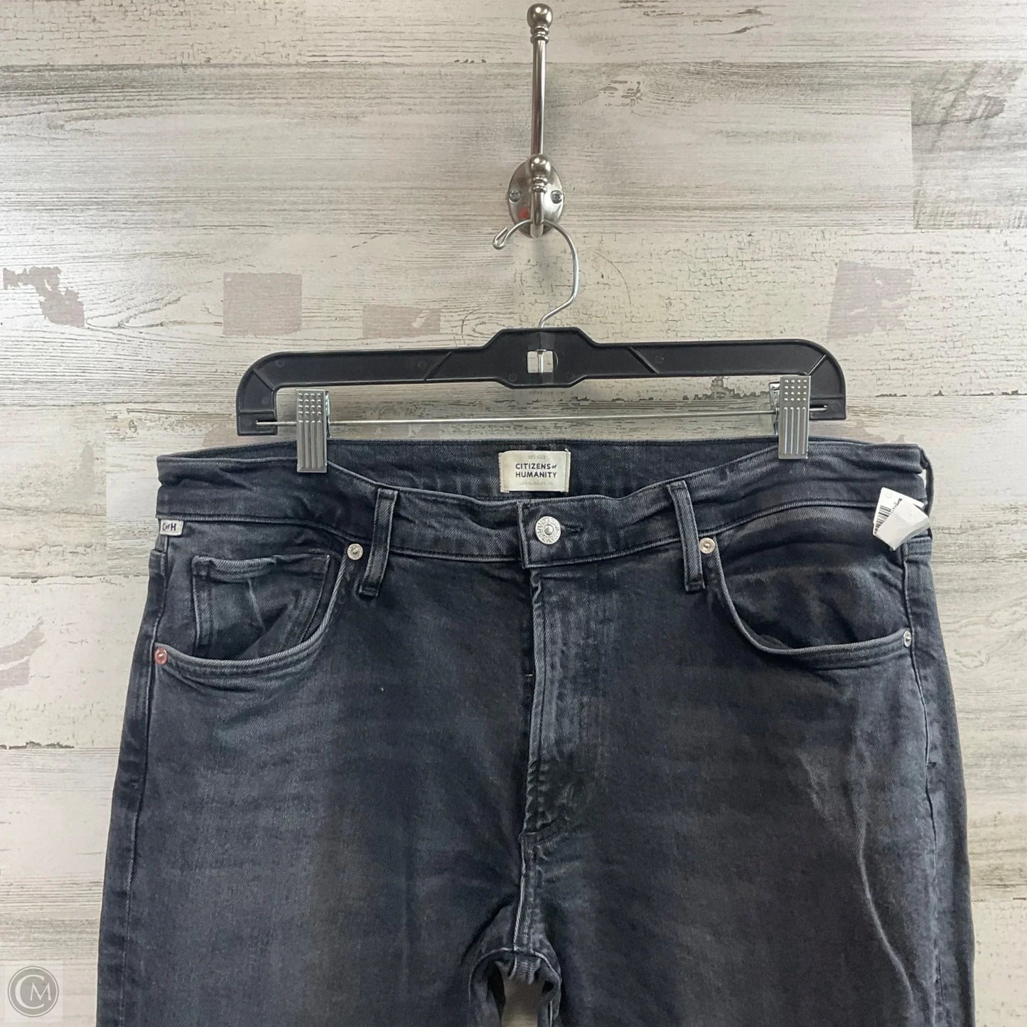 Jeans Straight By Citizens Of Humanity In Black Denim, Size: 14