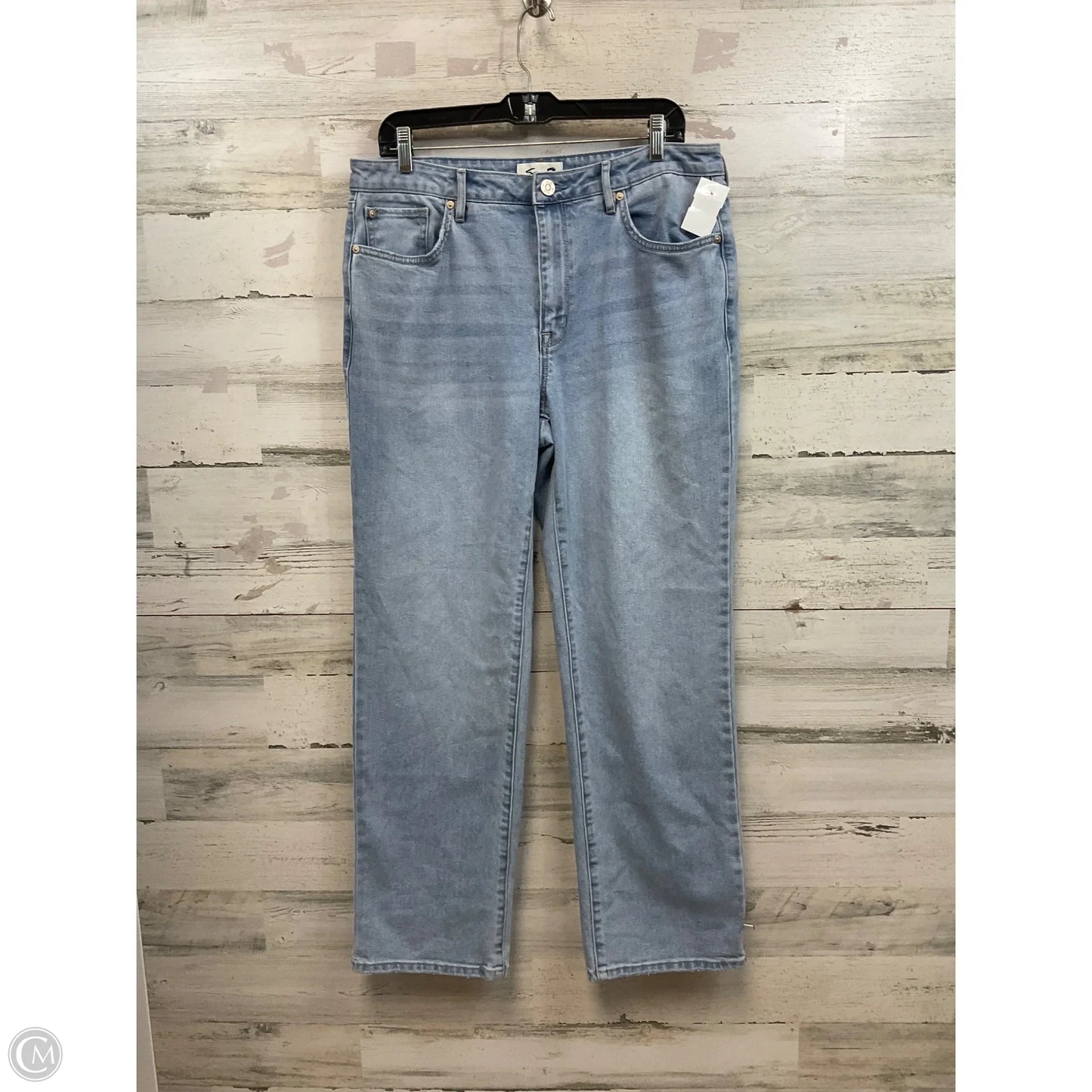 Jeans Straight By Seven 7 In Blue Denim, Size: 10