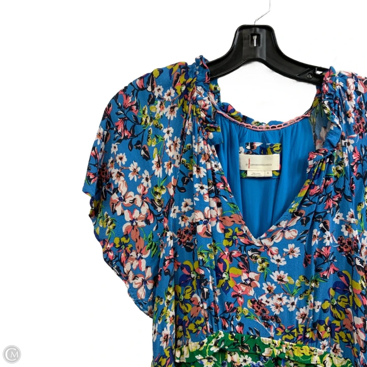 Dress Casual Short By Anthropologie In Blue, Size: S