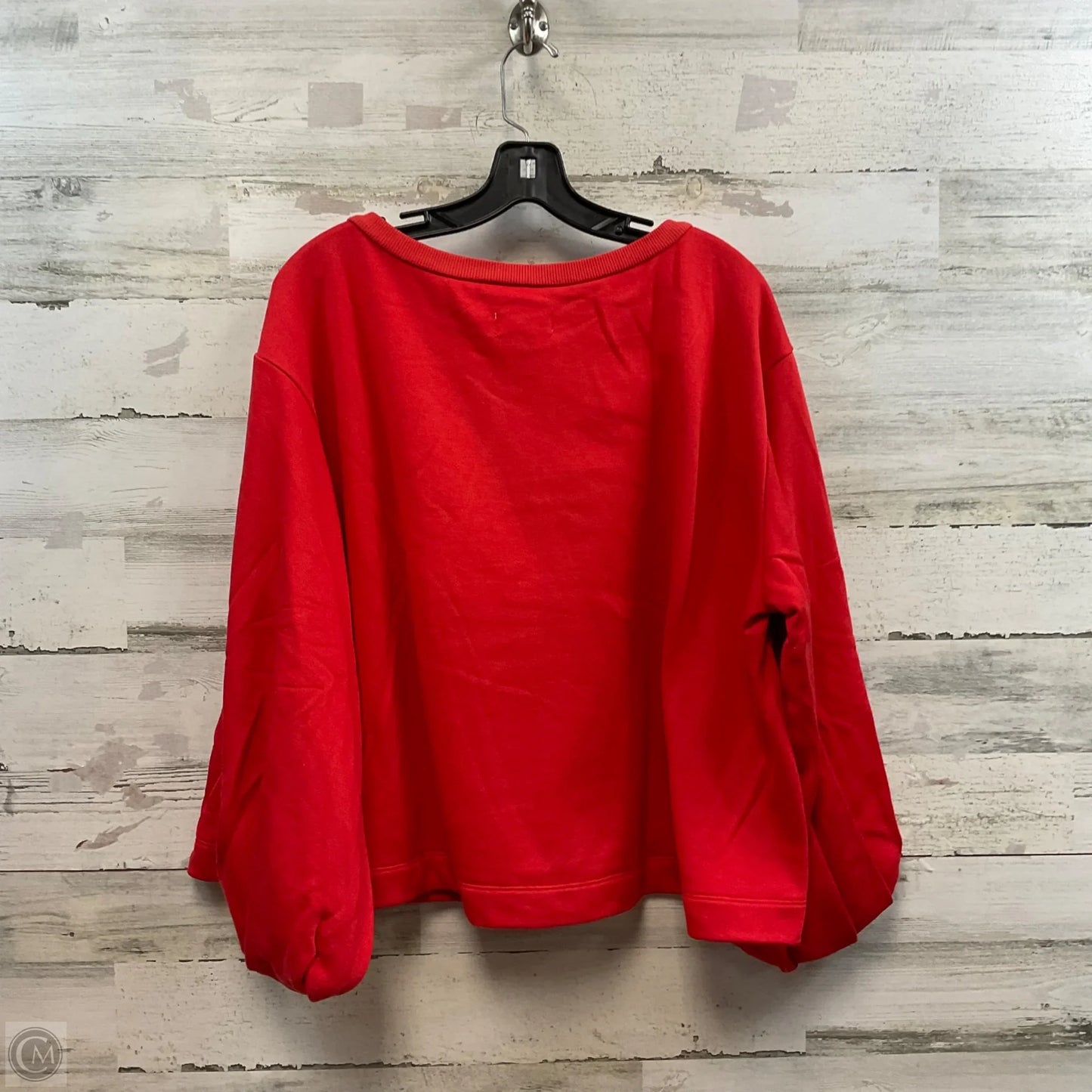 Sweatshirt Collar By Maeve In Orange, Size: L