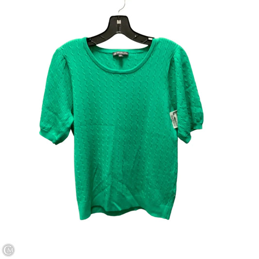 Sweater Short Sleeve By Adrianna Papell In Green, Size: L