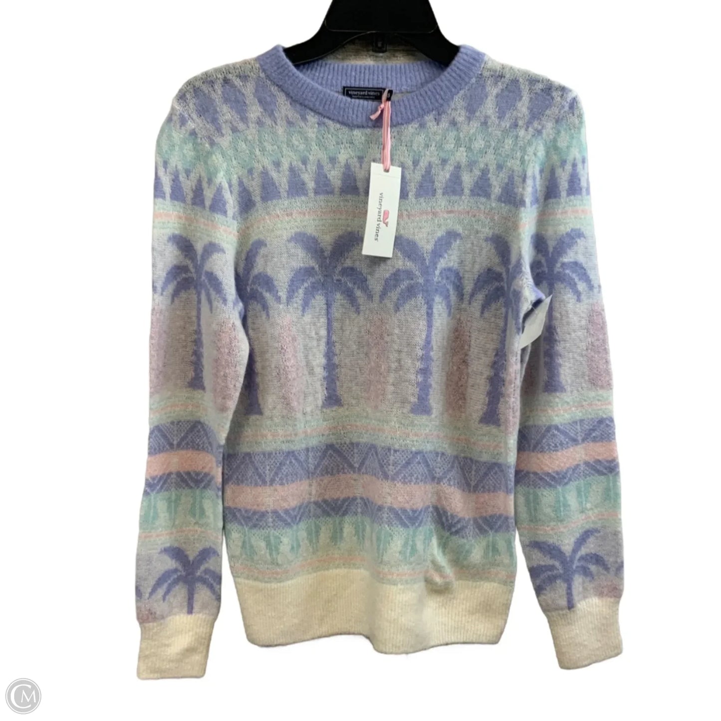 Sweater By Vineyard Vines In Purple & White, Size: Xs