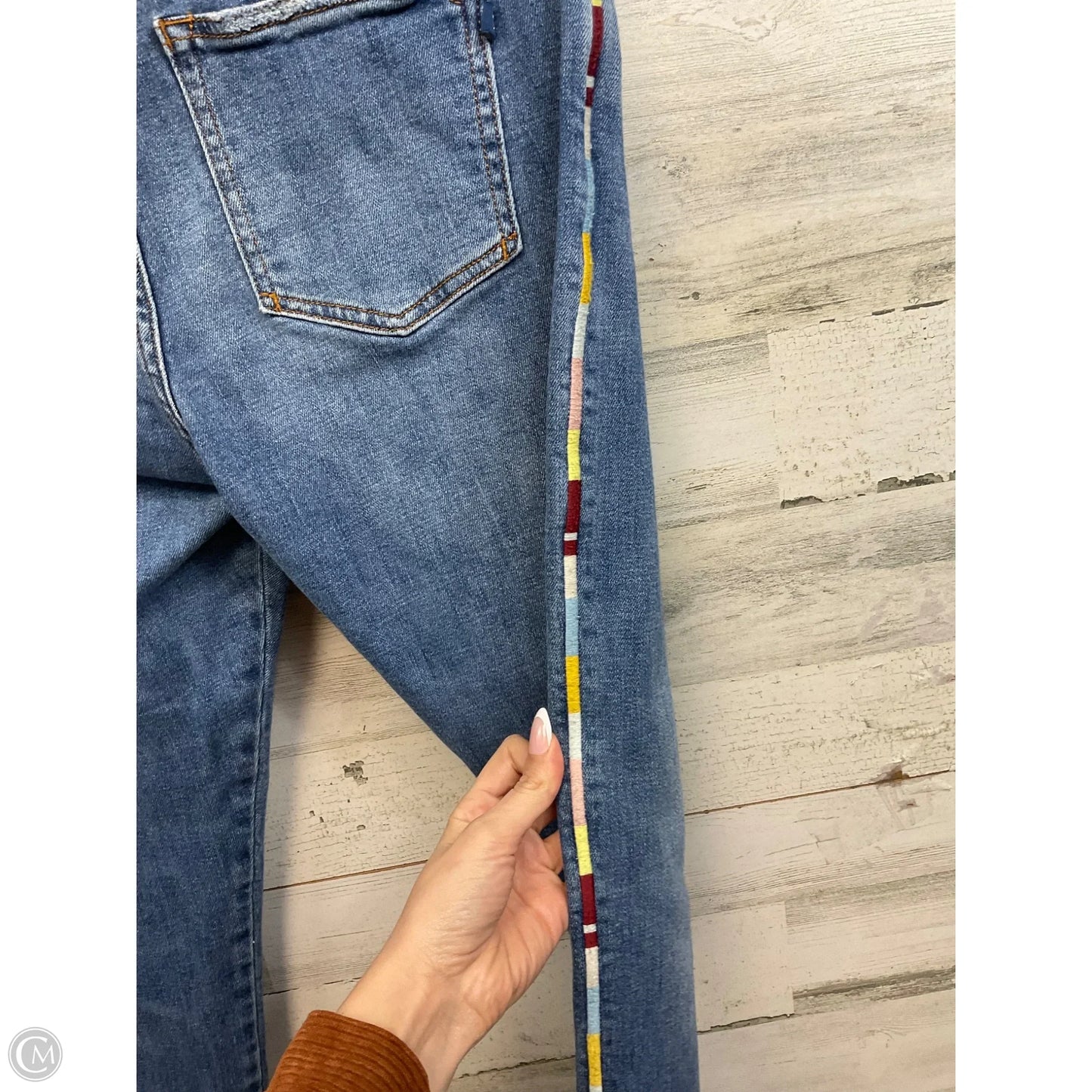 Jeans Boyfriend By Pilcro In Blue Denim, Size: 30