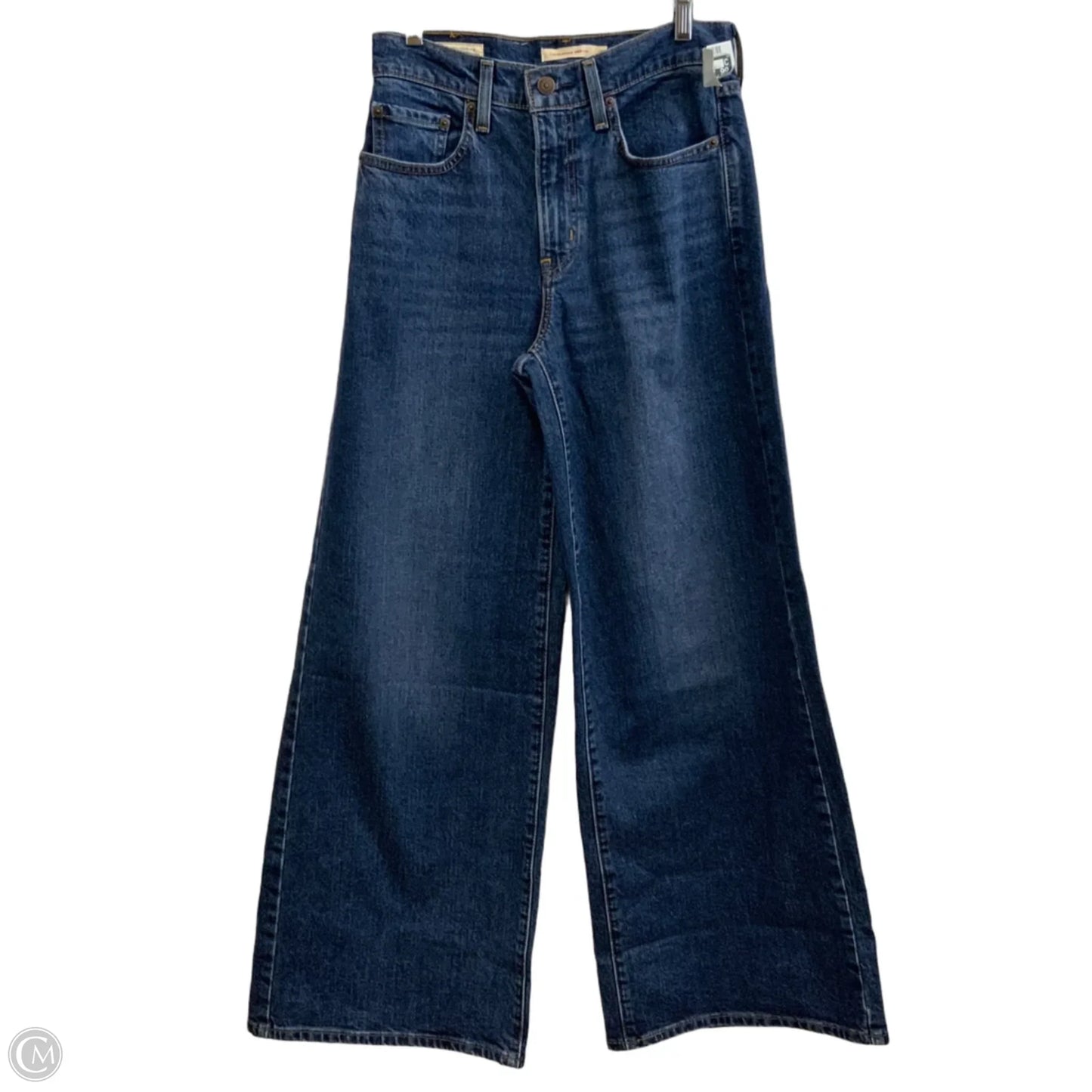 Jeans Wide Leg By Levis In Blue Denim, Size: 4