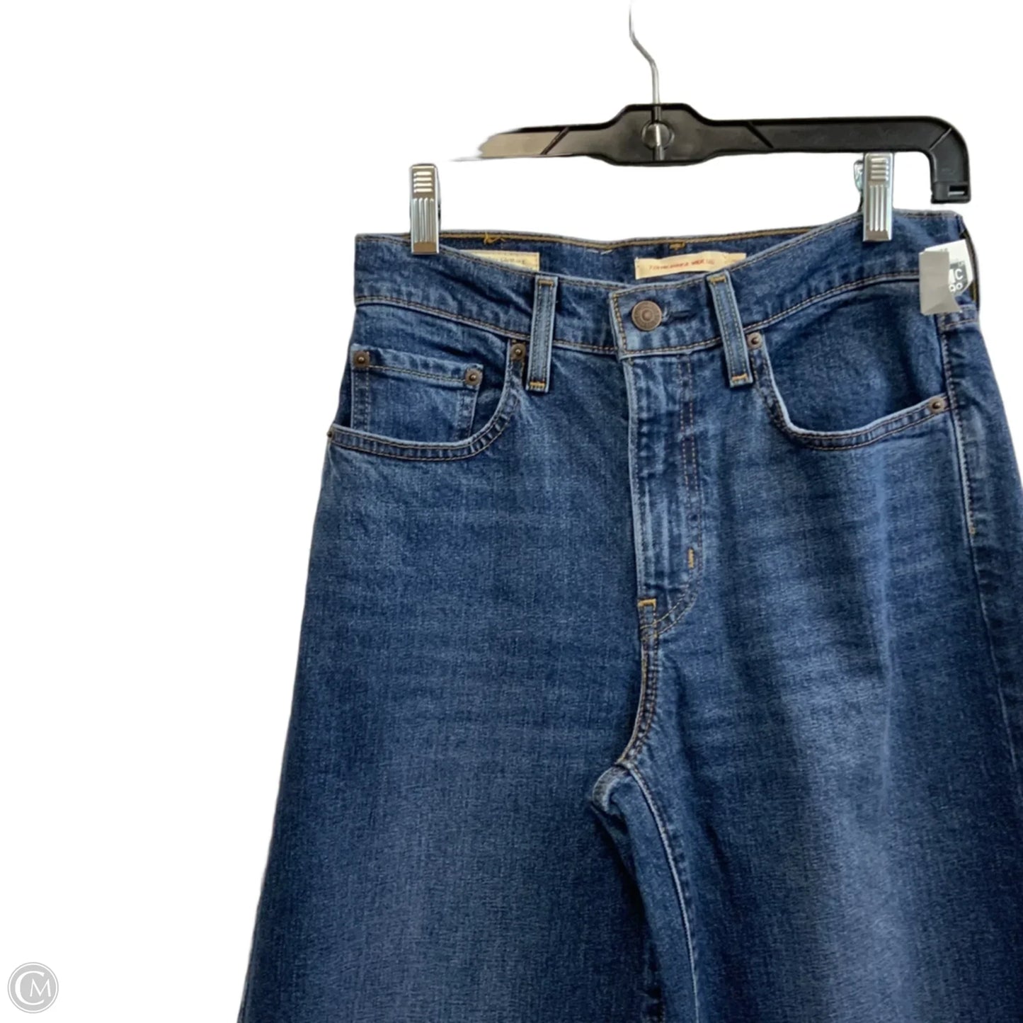 Jeans Wide Leg By Levis In Blue Denim, Size: 4