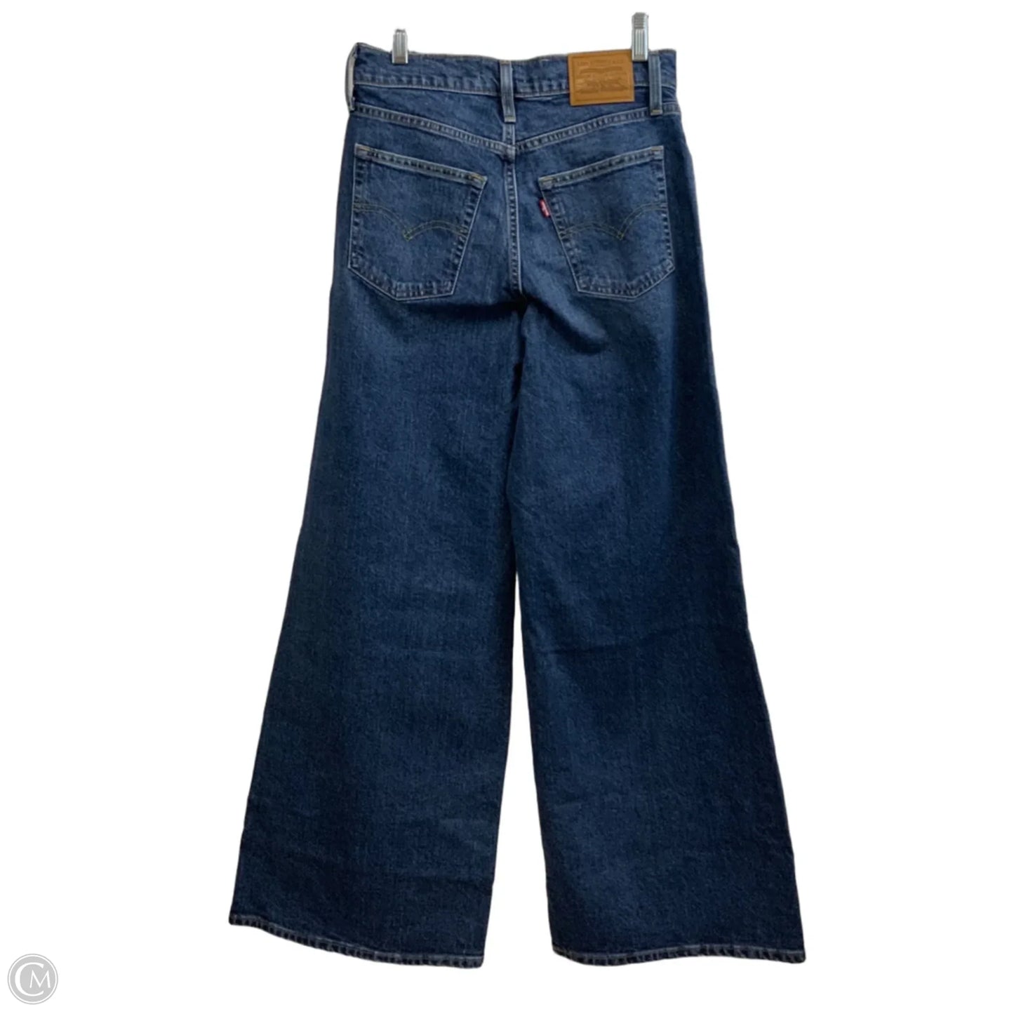 Jeans Wide Leg By Levis In Blue Denim, Size: 4