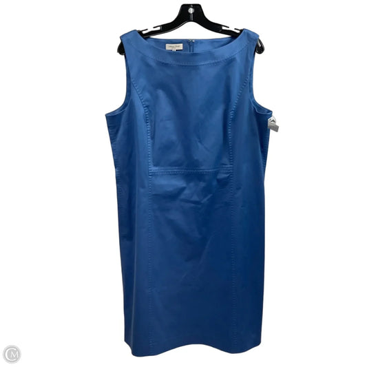 Dress Designer By Lafayette 148 In Blue, Size: Xl