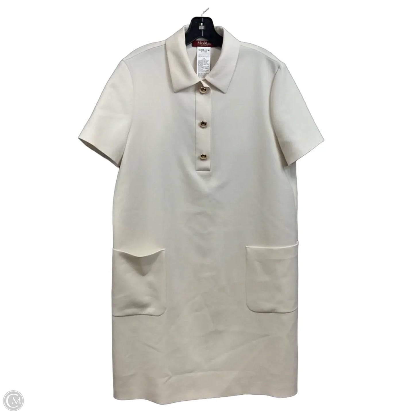 Dress Designer By Max Mara In Cream, Size: L