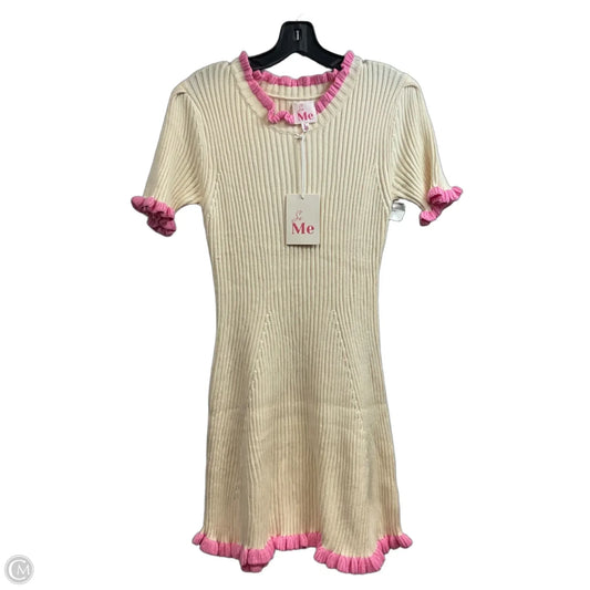 Dress Sweater By SO ME In Beige, Size: L