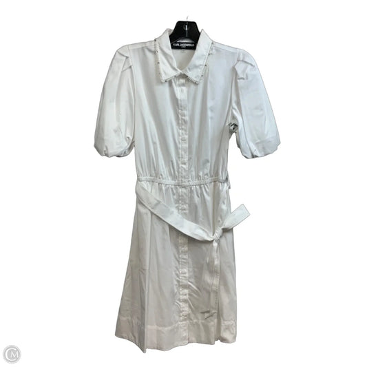 Dress Casual Short By Karl Lagerfeld In White, Size: S