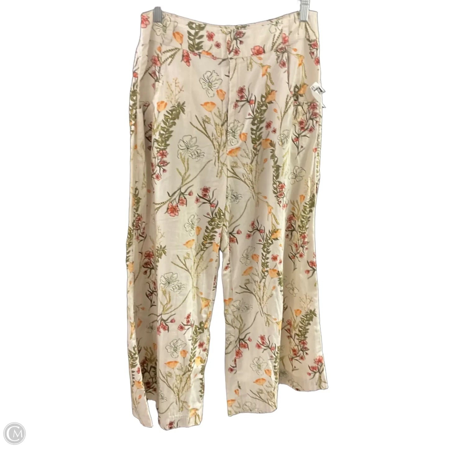 Pants Wide Leg By Free People In Cream, Size: L