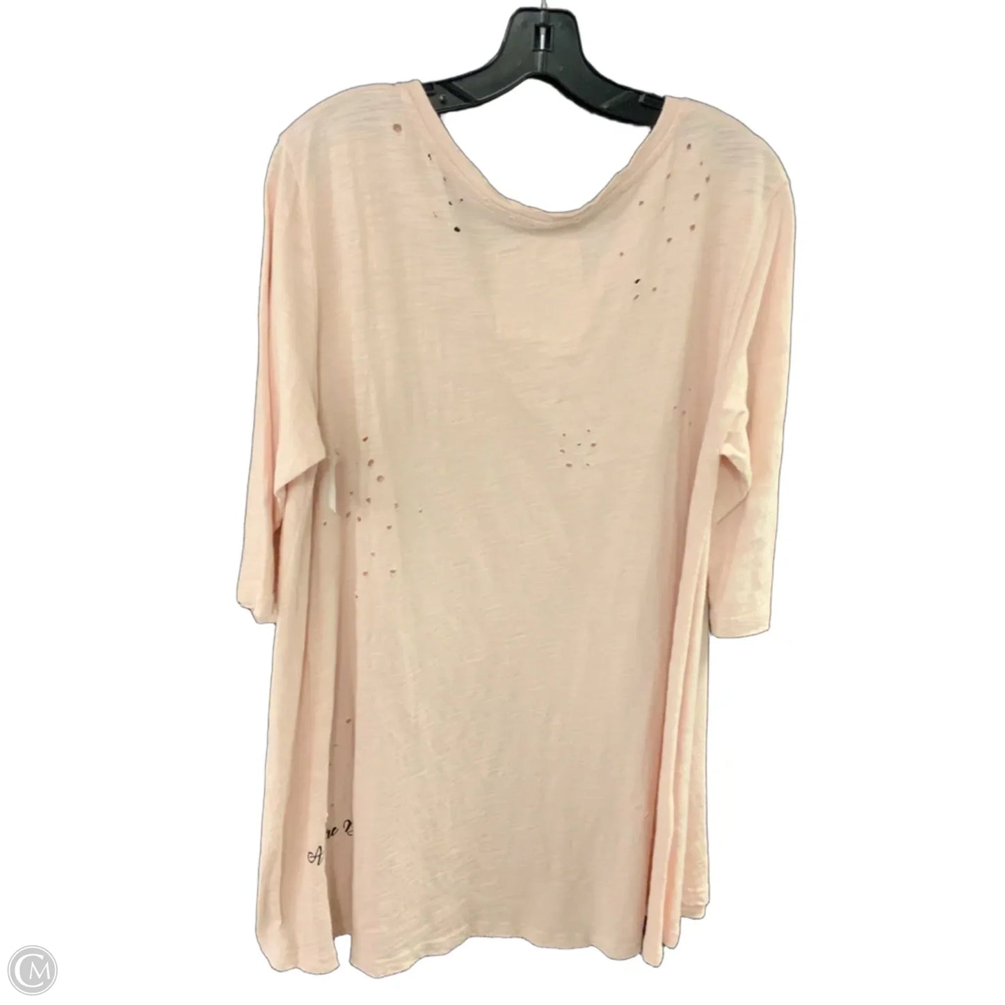 Top Short Sleeve By A Rare Bird In Pink, Size: Xl