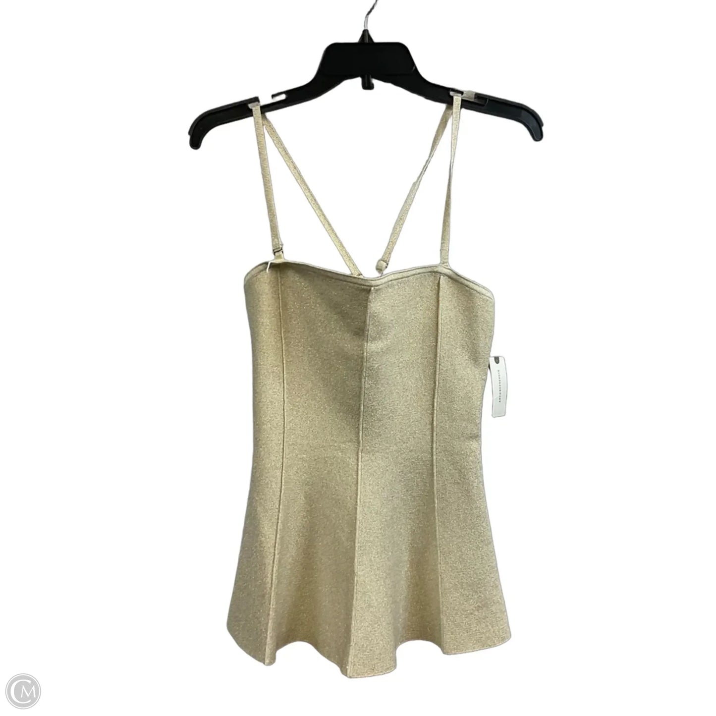 Top Sleeveless By Anthropologie In Gold, Size: L