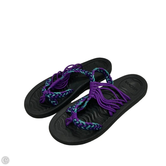 Sandals Flats By Cmc In Purple, Size: 8