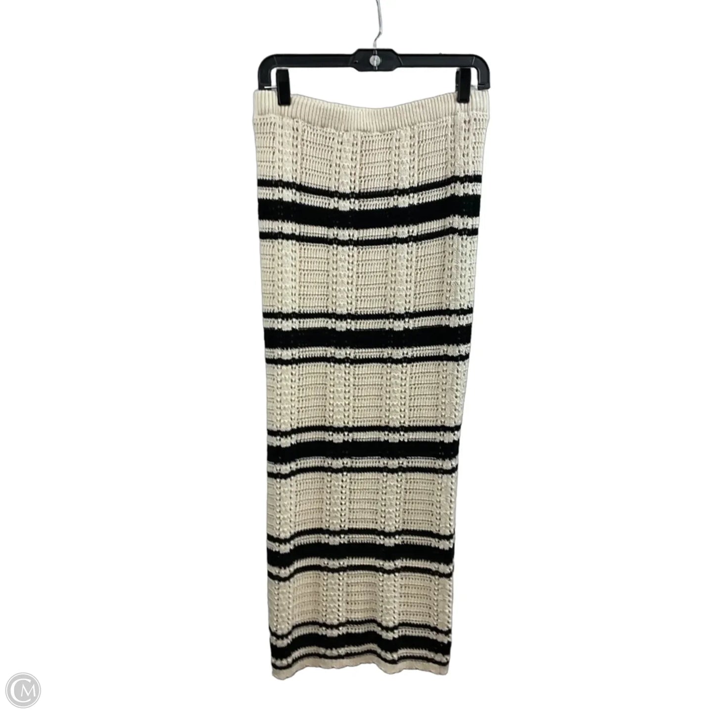 Skirt Set 2pc By Freshman 1996 In Black & Cream, Size: M