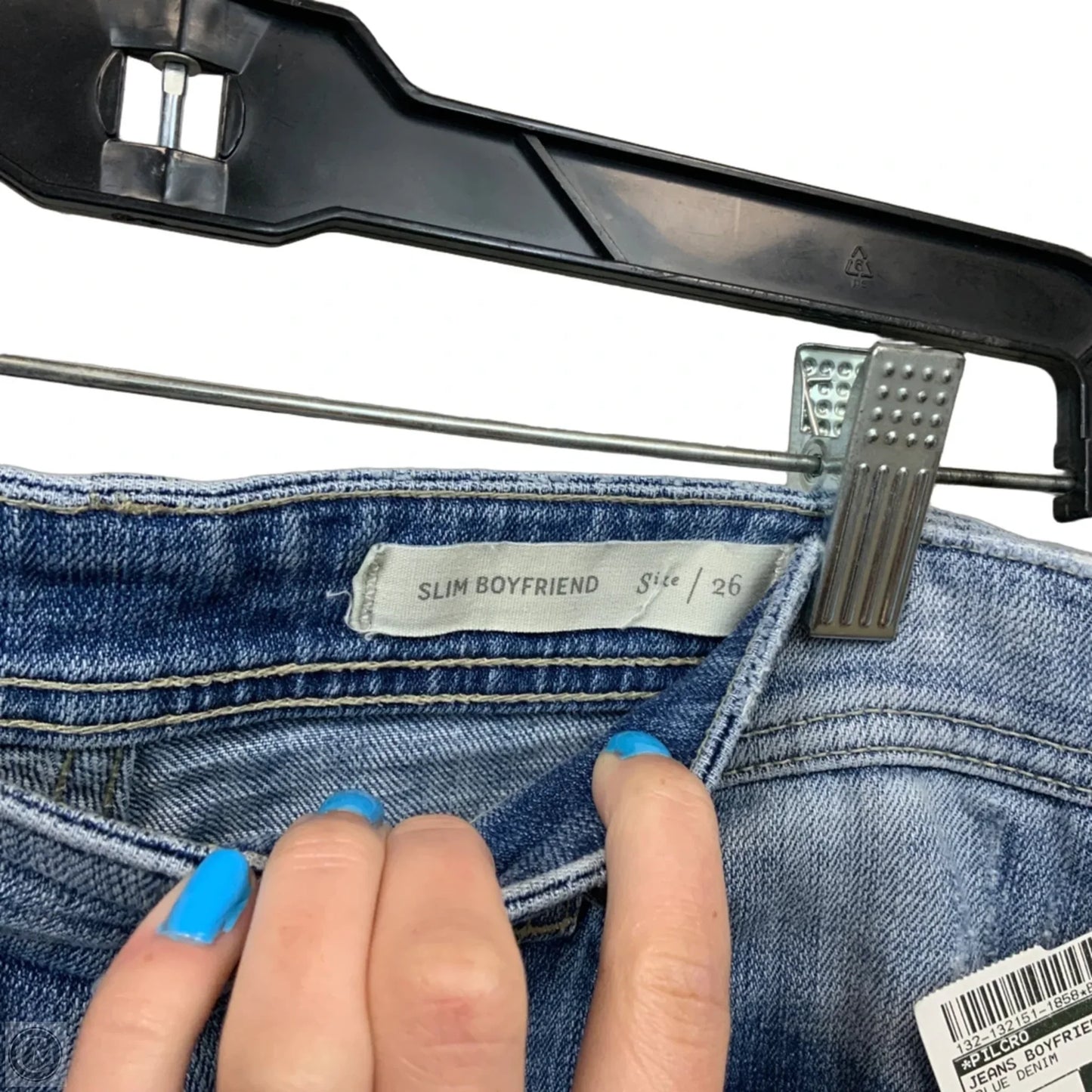 Jeans Boyfriend By Pilcro In Blue Denim, Size: 2
