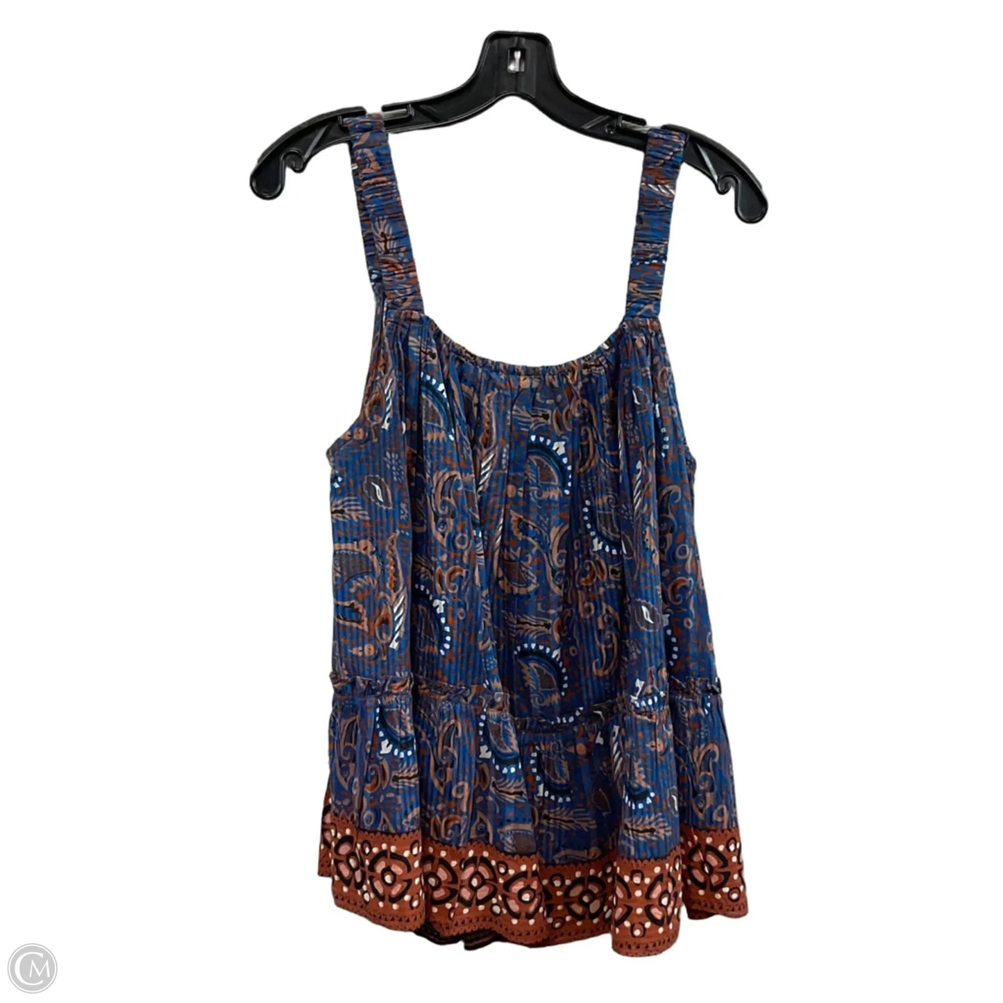 Top Sleeveless By Cleobella In Blue, Size: L