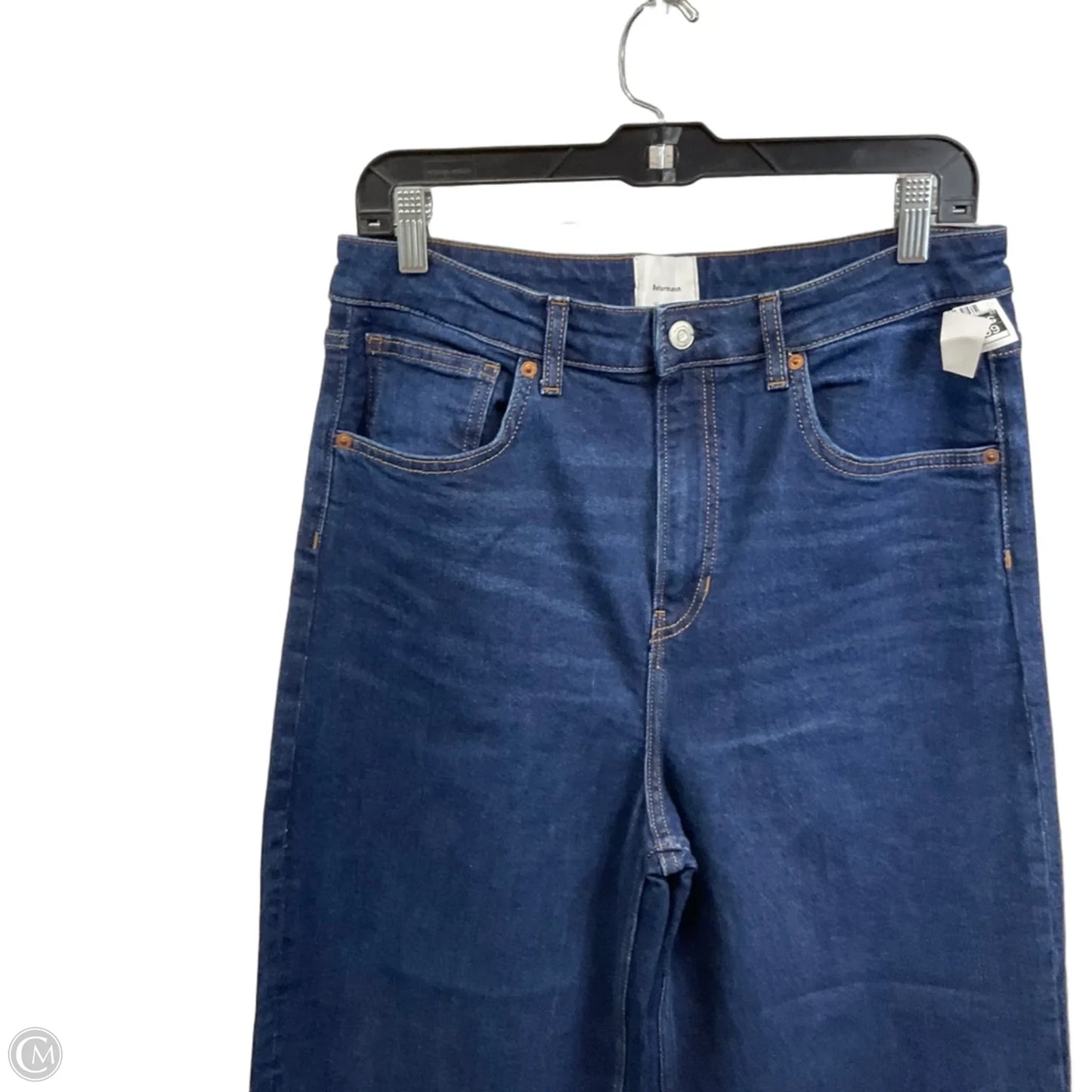 Jeans Wide Leg By Reformation In Blue Denim, Size: 10