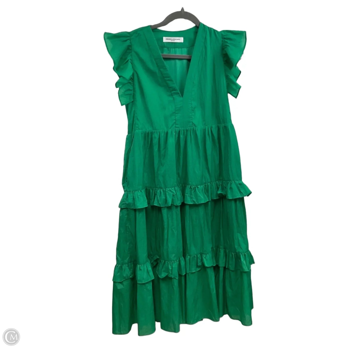 Dress Casual Midi By Amanda Uprichard In Green, Size: Xs