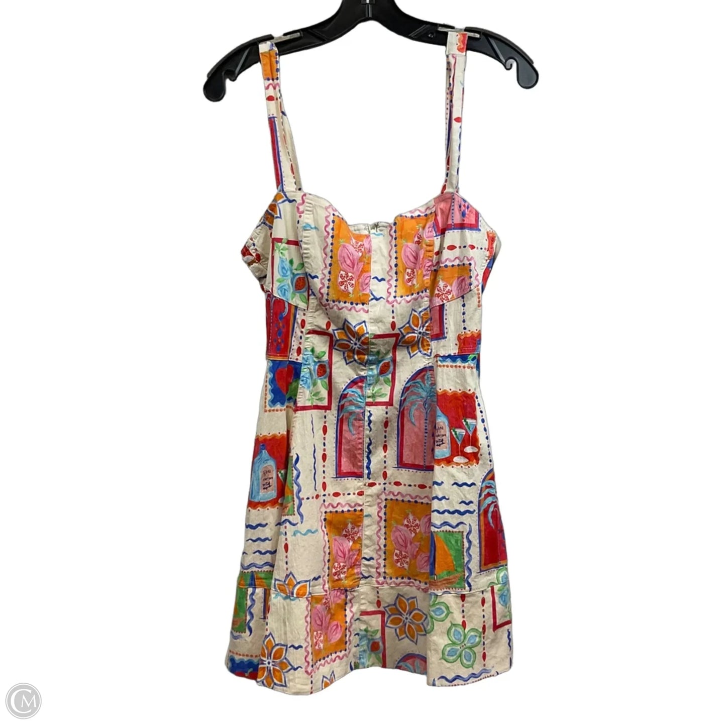 Dress Casual Short By Avec Les Filles In Red & Orange, Size: M