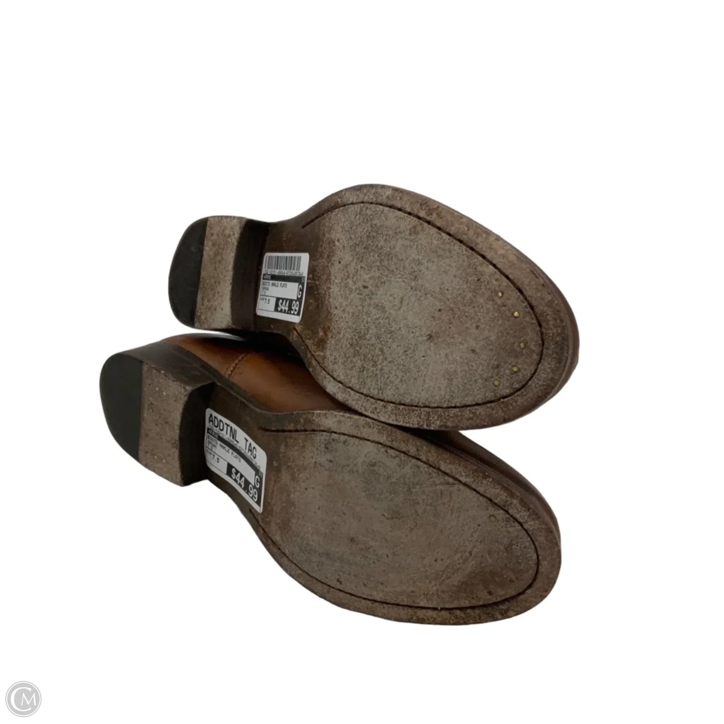 Boots Ankle Flats By Frye In Brown, Size: 7.5