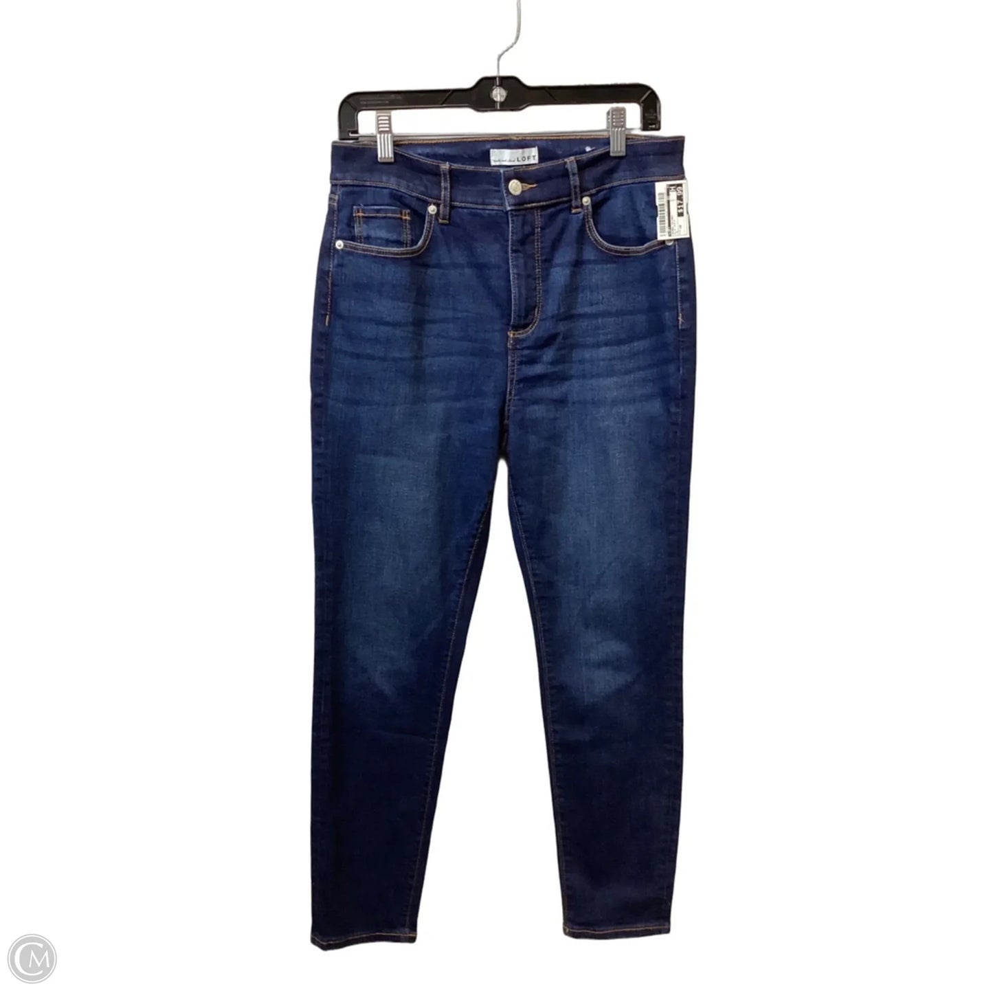Jeans Skinny By Loft In Blue Denim, Size: 10