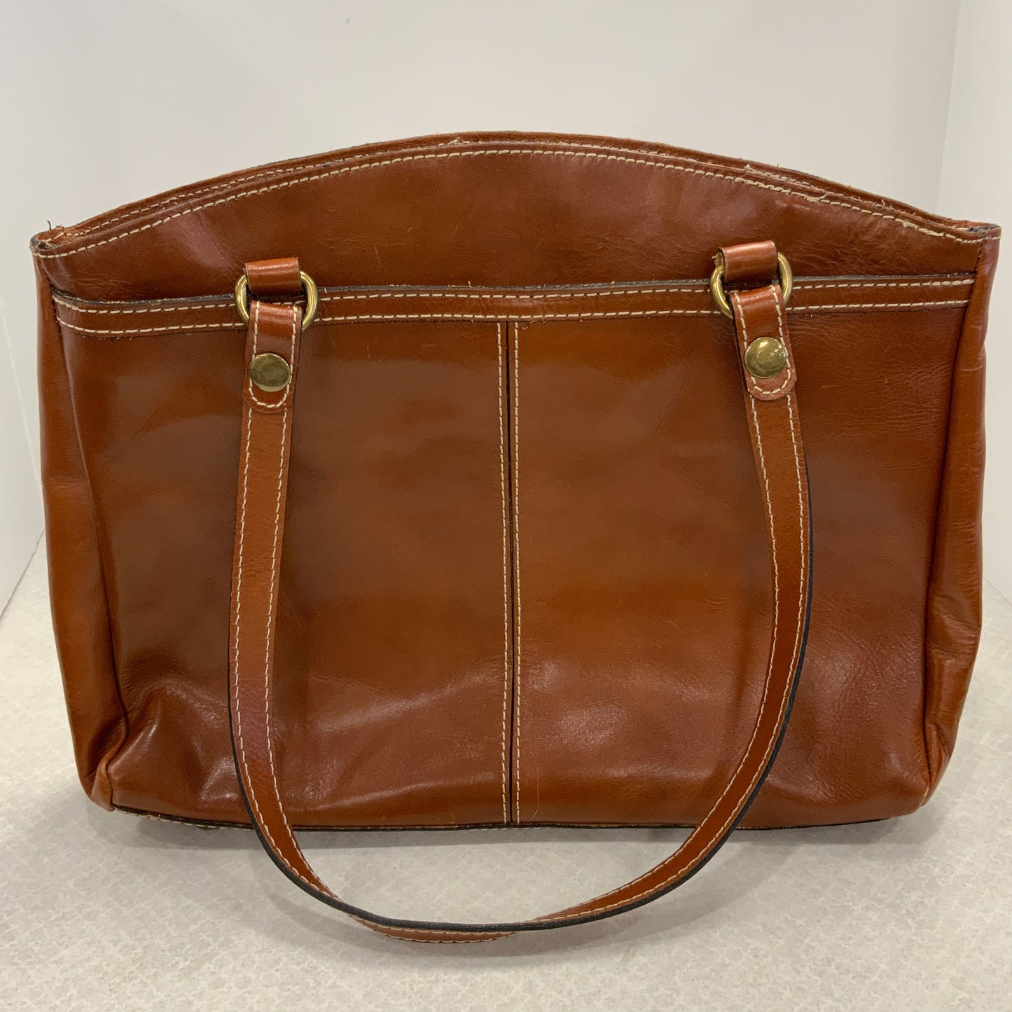 Handbag Leather By Patricia Nash, Size: Large