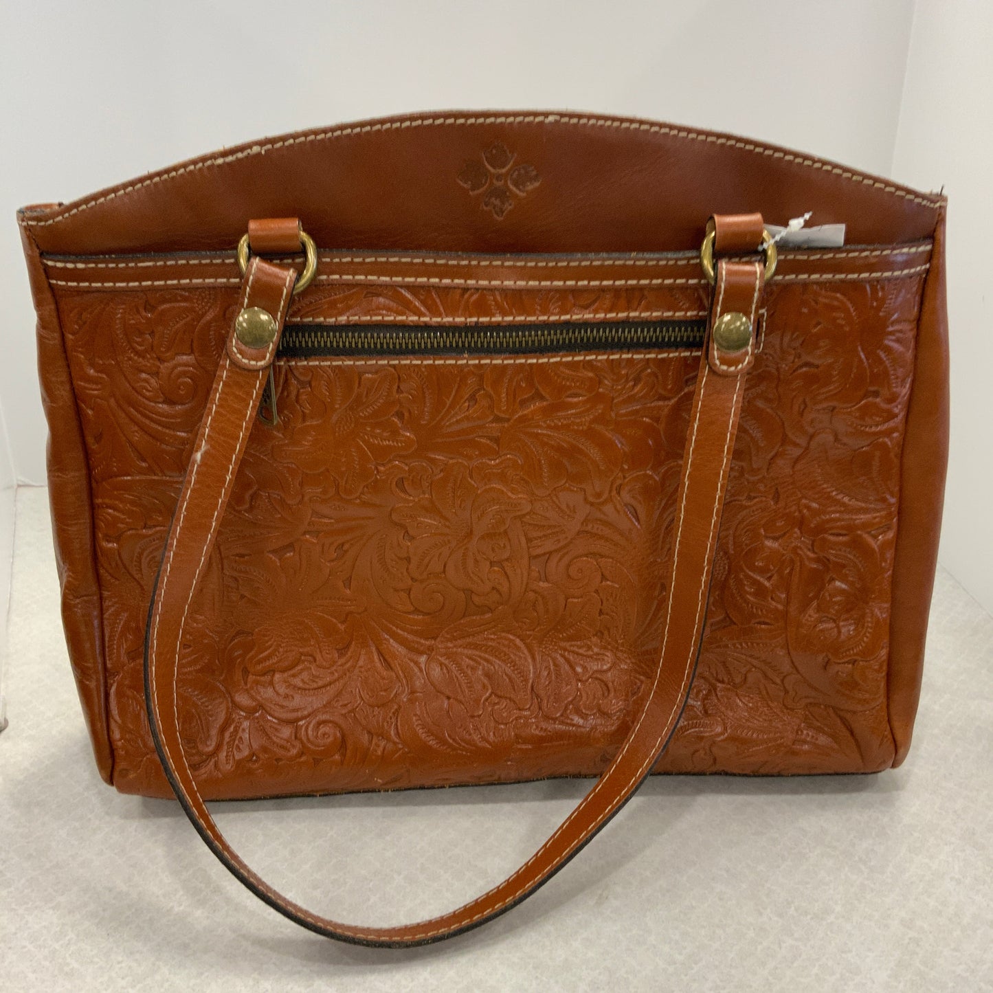 Handbag Leather By Patricia Nash, Size: Large