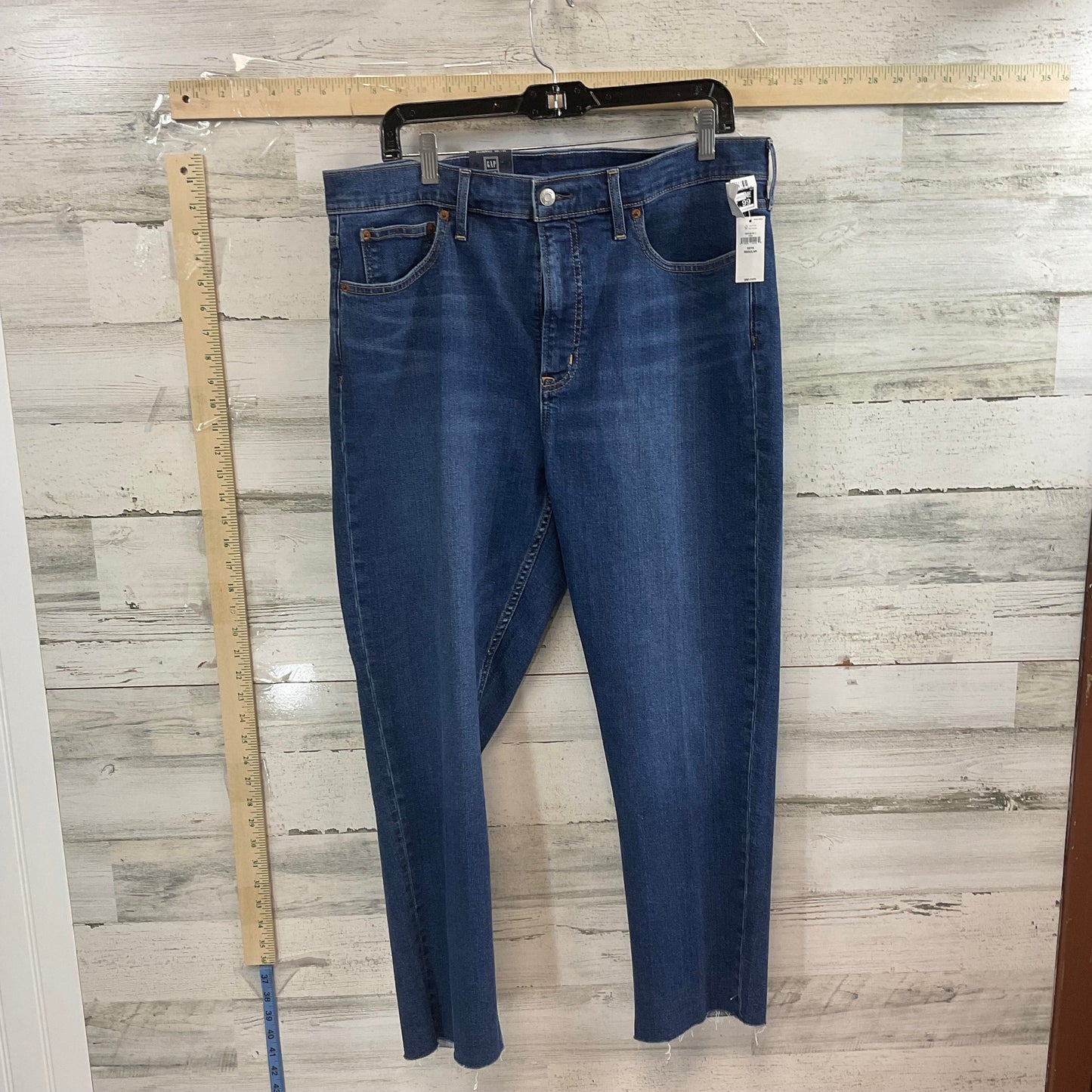 Blue Denim Jeans Straight Gap, Size 16