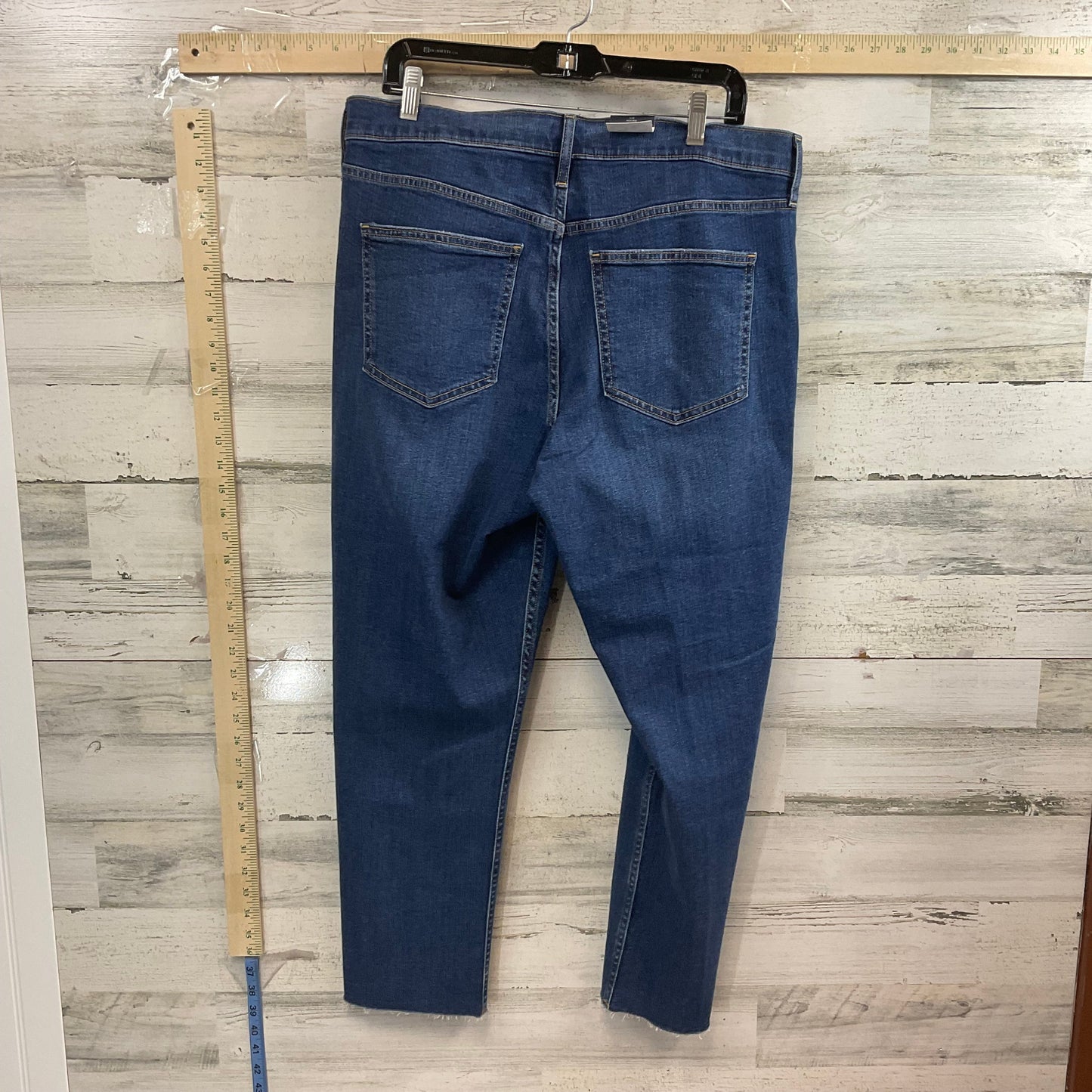 Blue Denim Jeans Straight Gap, Size 16