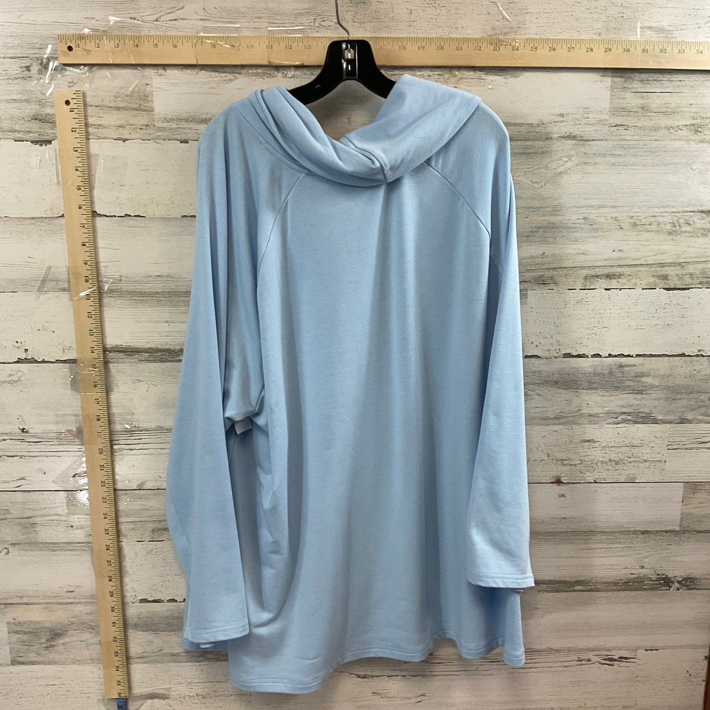 Blue Top Long Sleeve Karen Scott, Size 4x