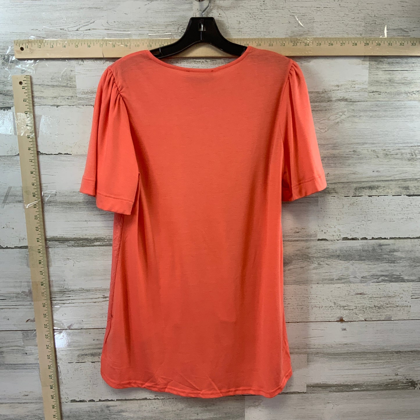 Orange Top Short Sleeve Diane Gilman, Size S